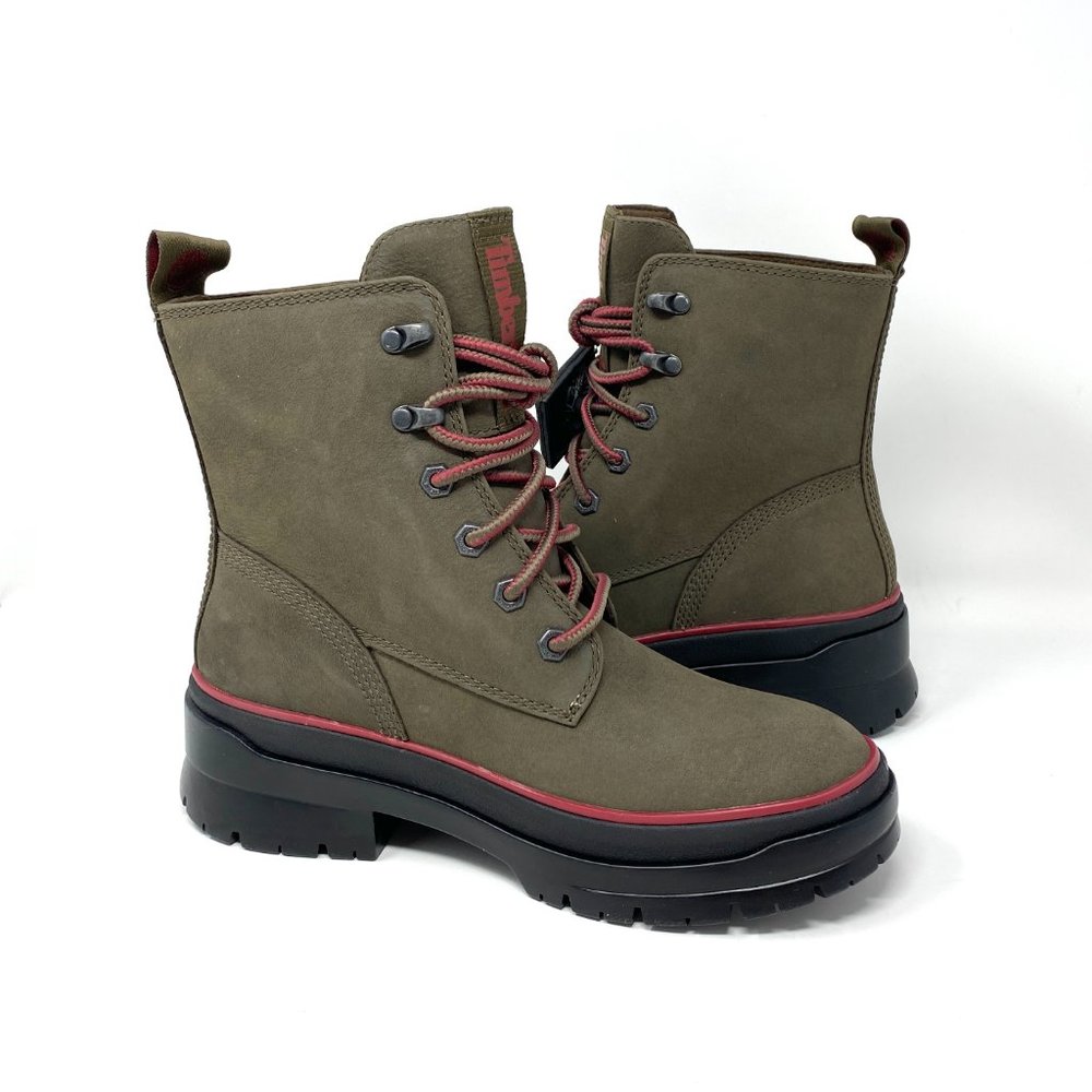Timberland Malyn EK Waterproof Boot Olive Nubuck W TB 0A2F75 90 - Picture 4 of 8